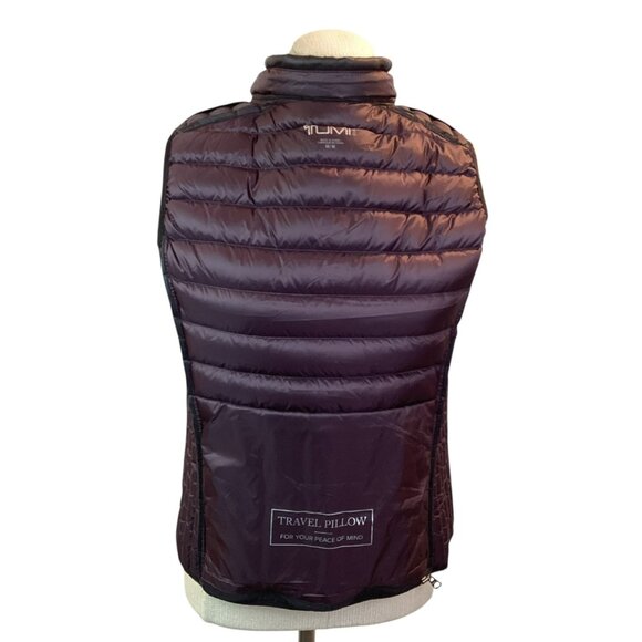 Tumi Down Quilted Womens M Puffer Vest Nylon Black - Picture 7 of 16